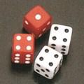 12MM 六面方角点数骰